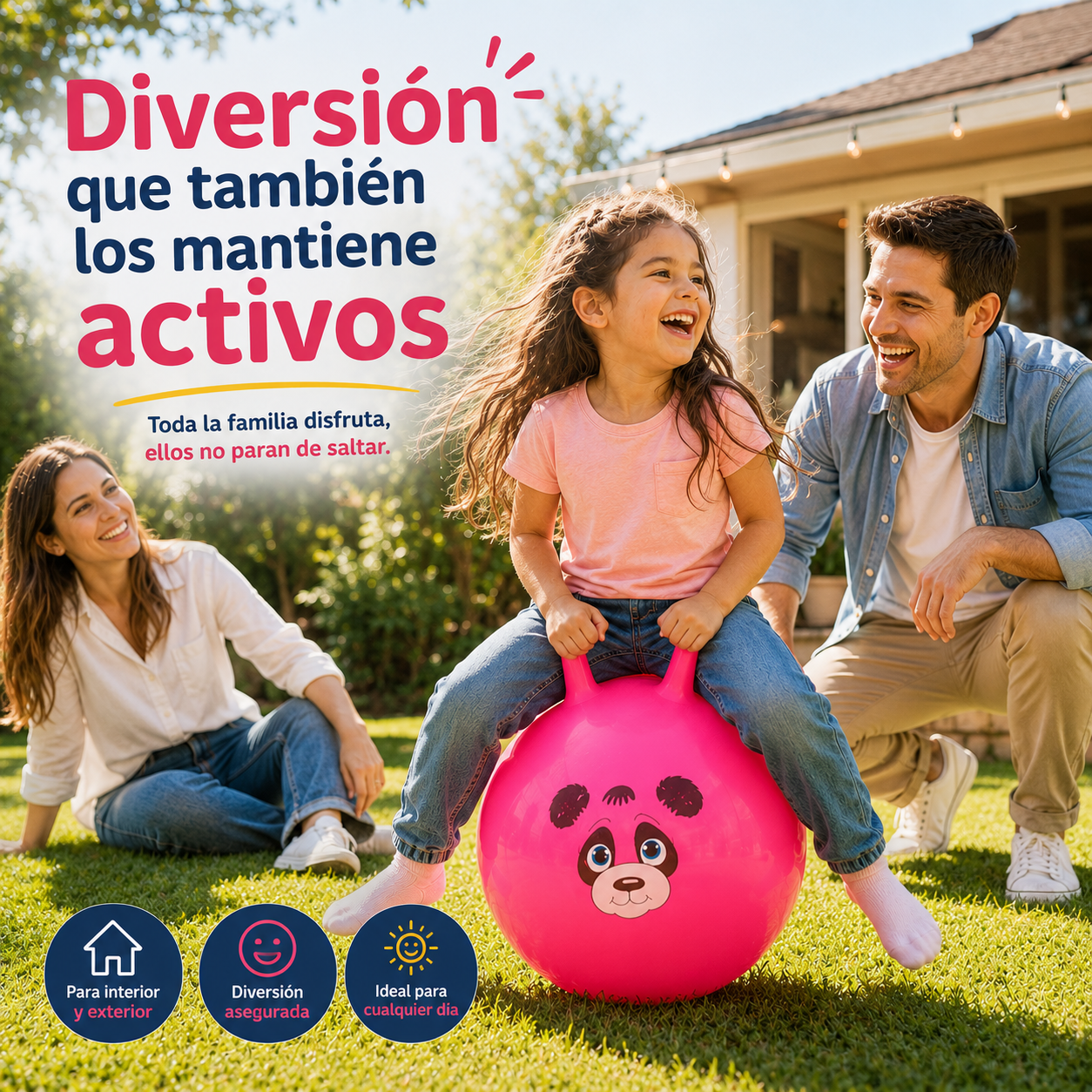 Pelota Saltarina Infantil De Goma 55 Cm