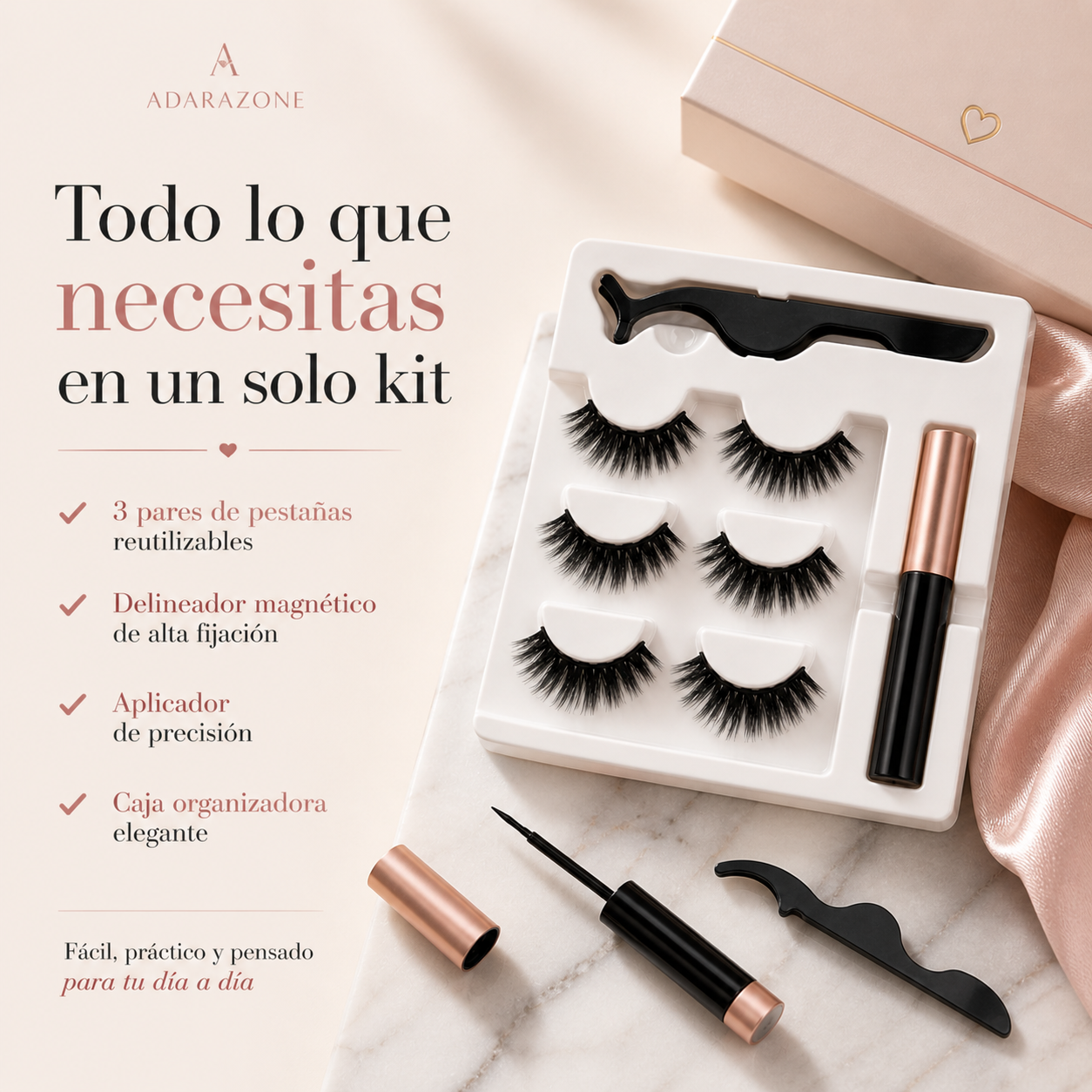 Pestañas magneticas