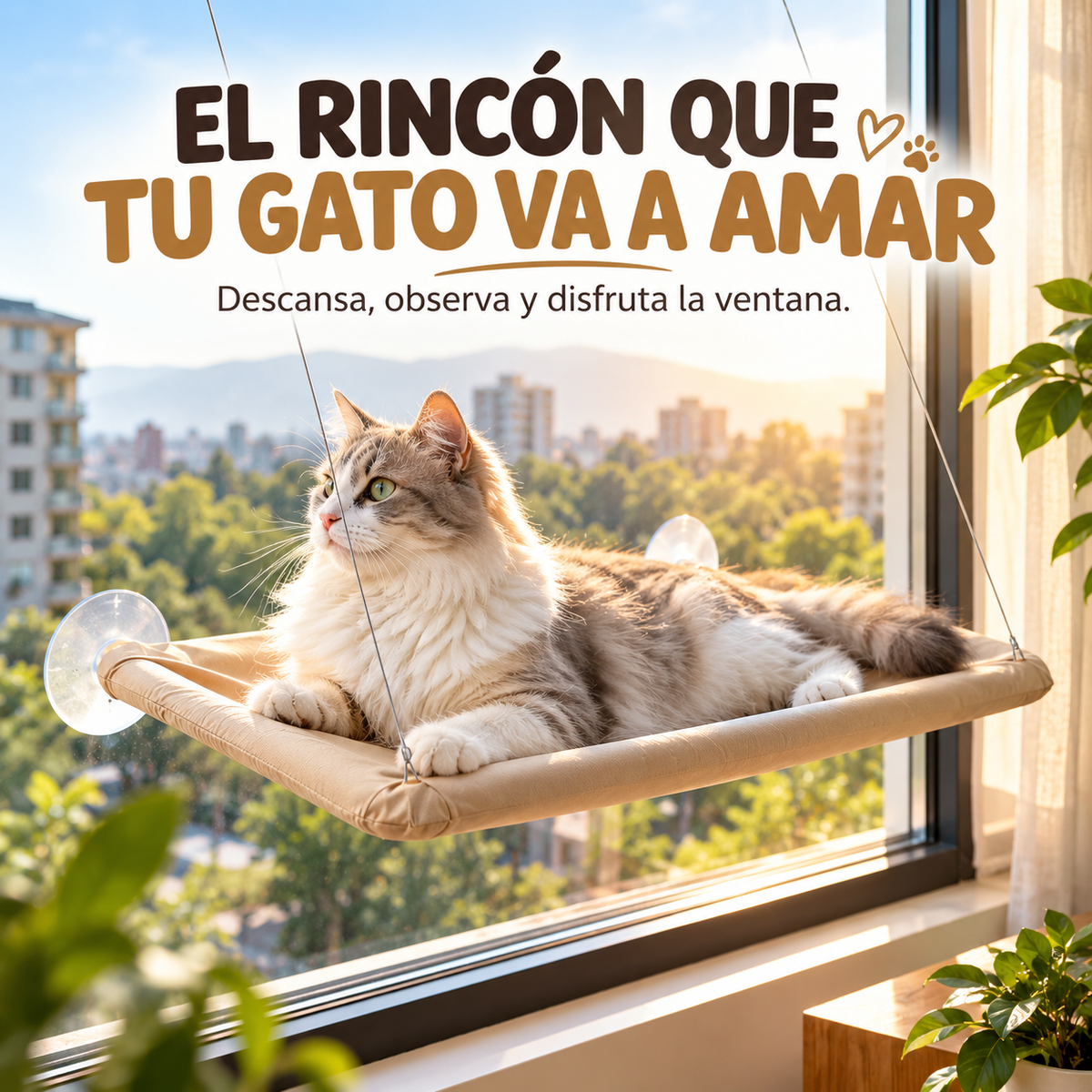 Cama Para Gatos Tipo Hamaca Colgante.