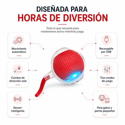 PlayBall™ | Pelota Inteligente Interactiva para Mascotas.