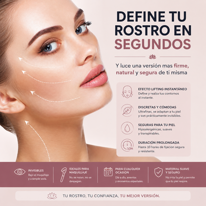 ContourLift Pro ™ Cintas Faciales Lifting Invisible – Pack x40 Unidades ✨