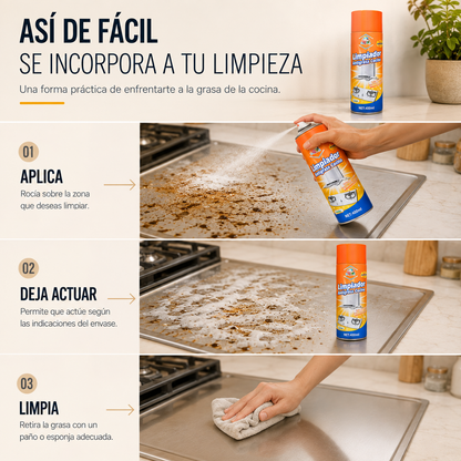 BAOMA™ LIMPIADOR ESPUMA ANTI GRASA.