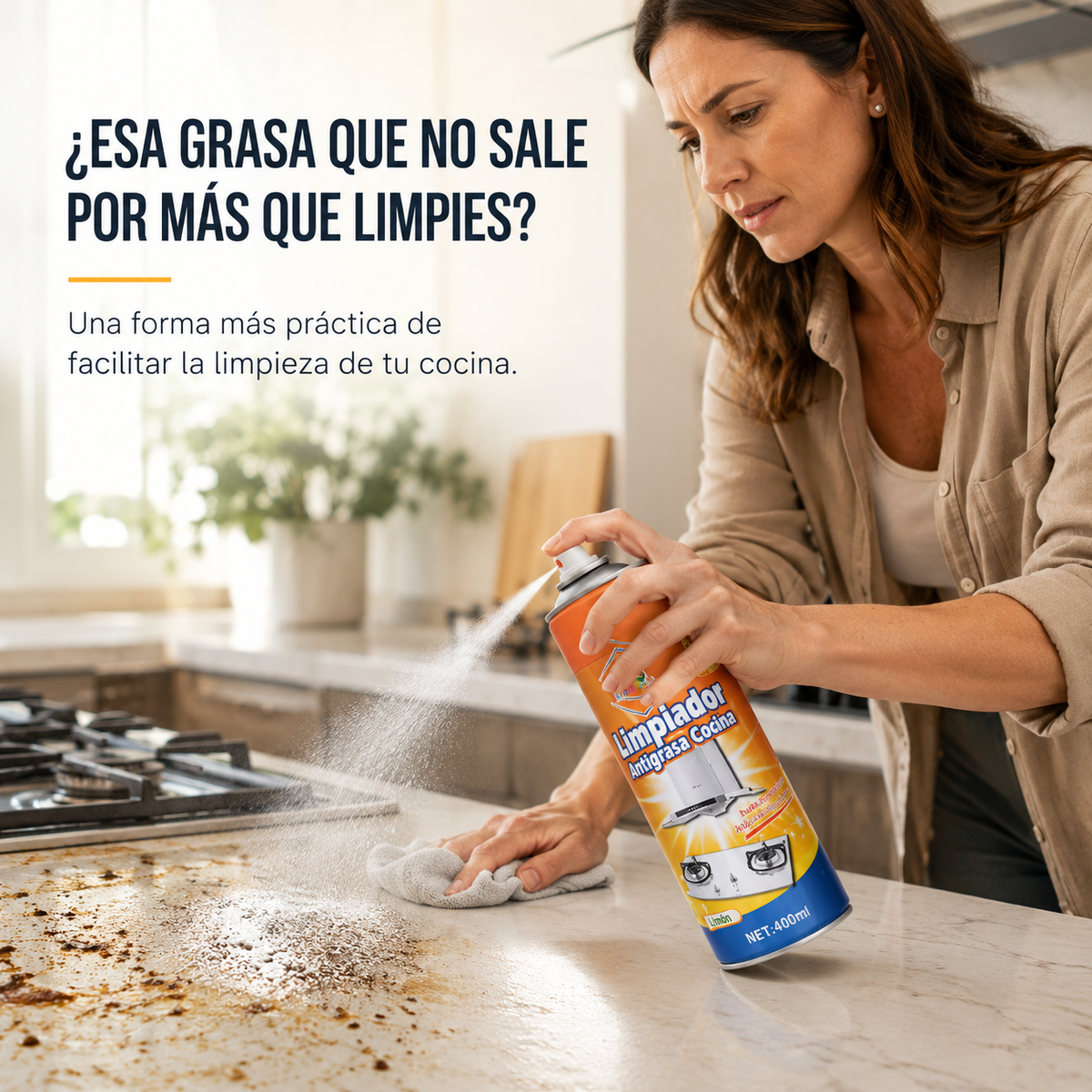 BAOMA™ LIMPIADOR ESPUMA ANTI GRASA.