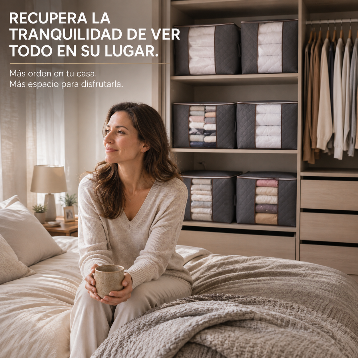 SpaceBag™ — Organizador de Espacio para Ropa y Textiles.