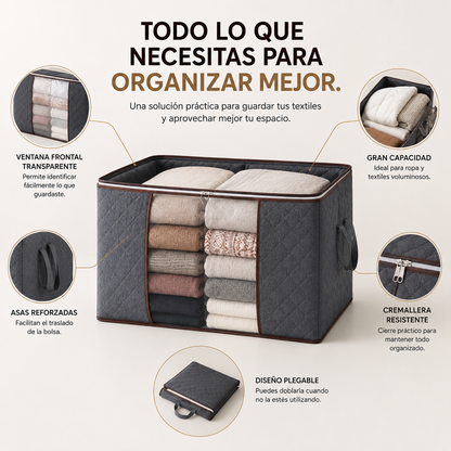 SpaceBag™ — Organizador de Espacio para Ropa y Textiles.