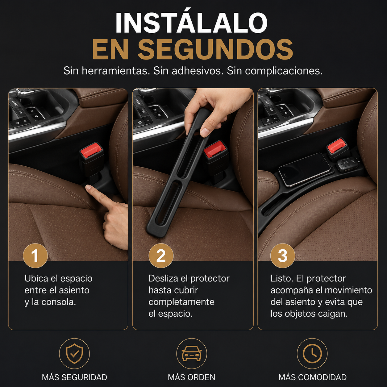 Protector Anticaídas para Asientos de Auto (1 Par)