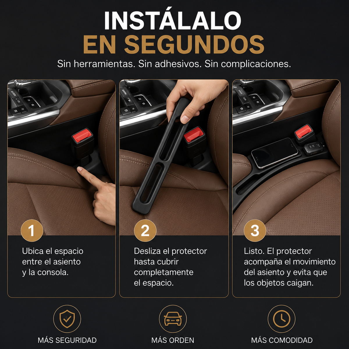 Protector Anticaídas para Asientos de Auto (1 Par)
