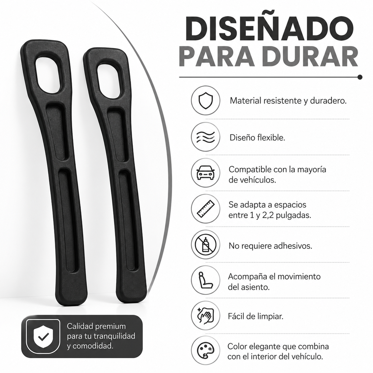 Protector Anticaídas para Asientos de Auto (1 Par)