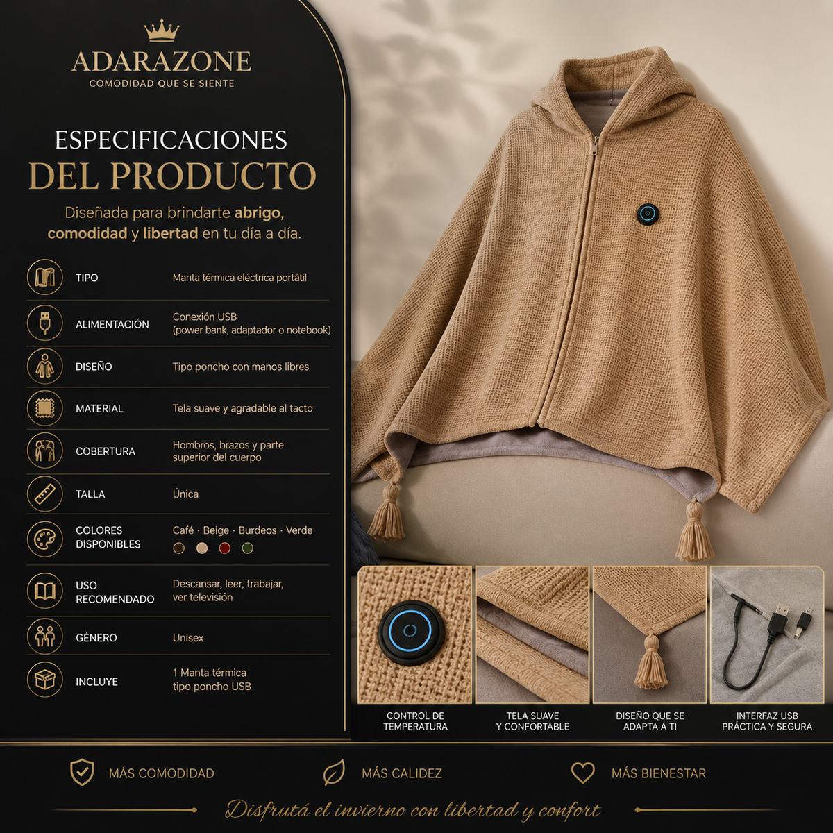 MANTAGO™ - MANTA TÉRMICA PORTÁTIL.
