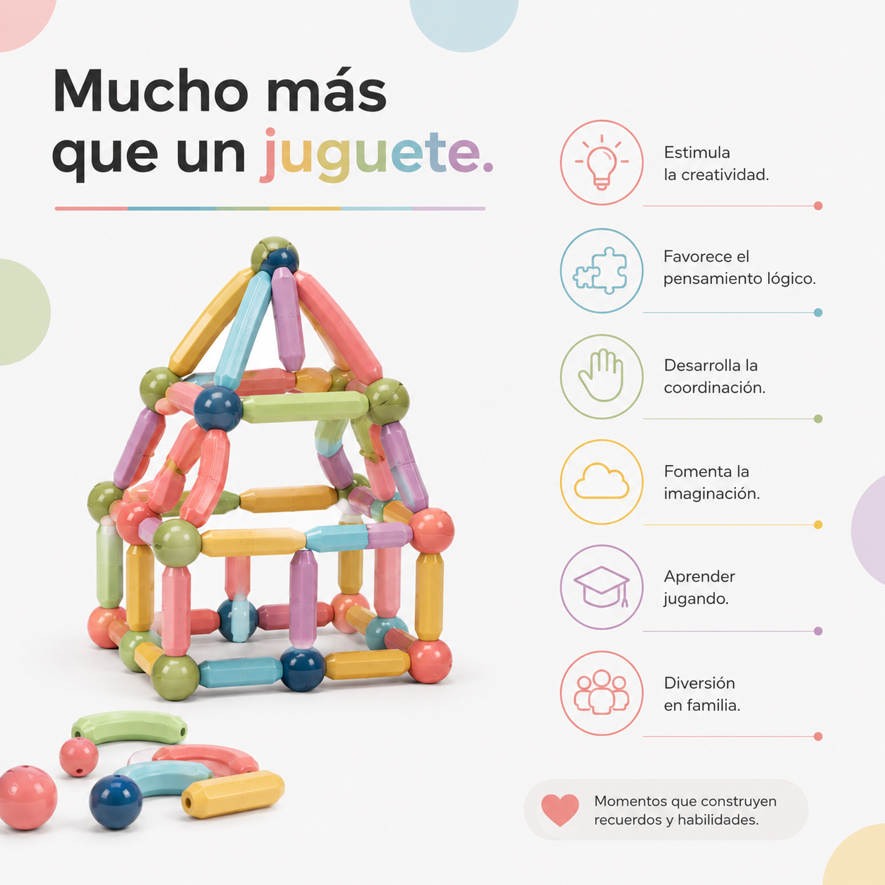 Juego Bloques Construcción Magnéticos 36