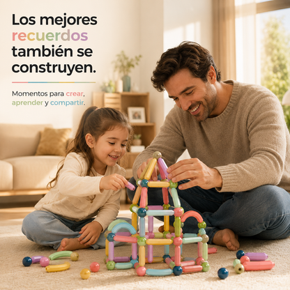 Juego Bloques Construcción Magnéticos 36