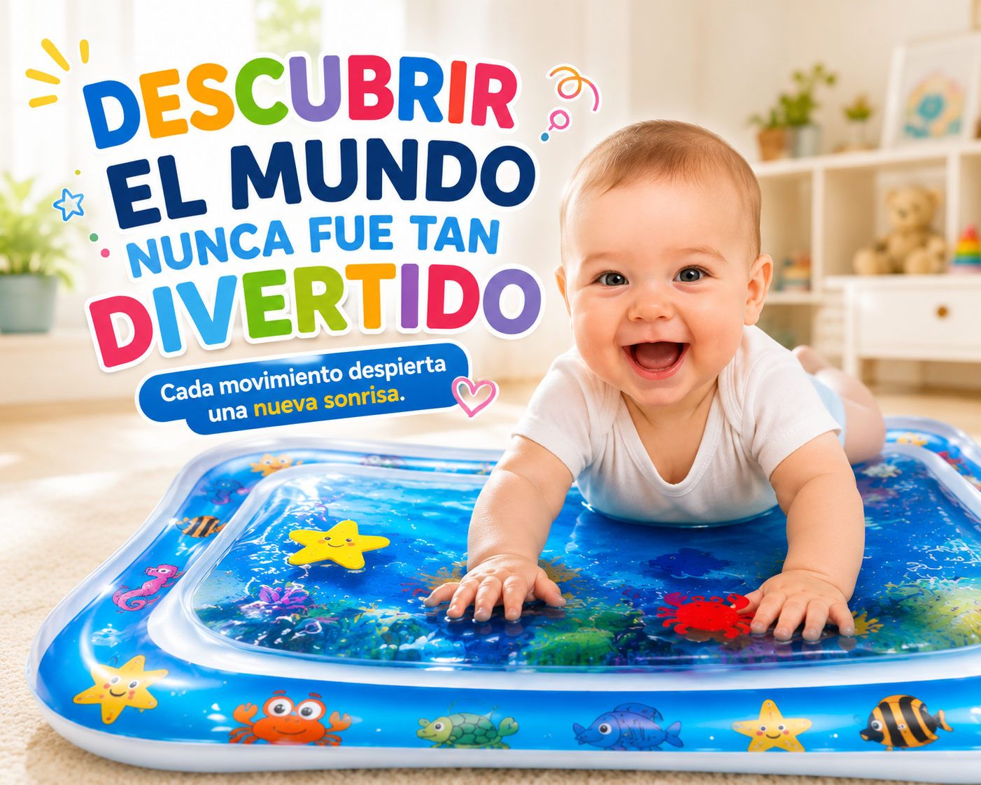 AquaPlay Baby™ - Alfombra Sensorial con Agua.