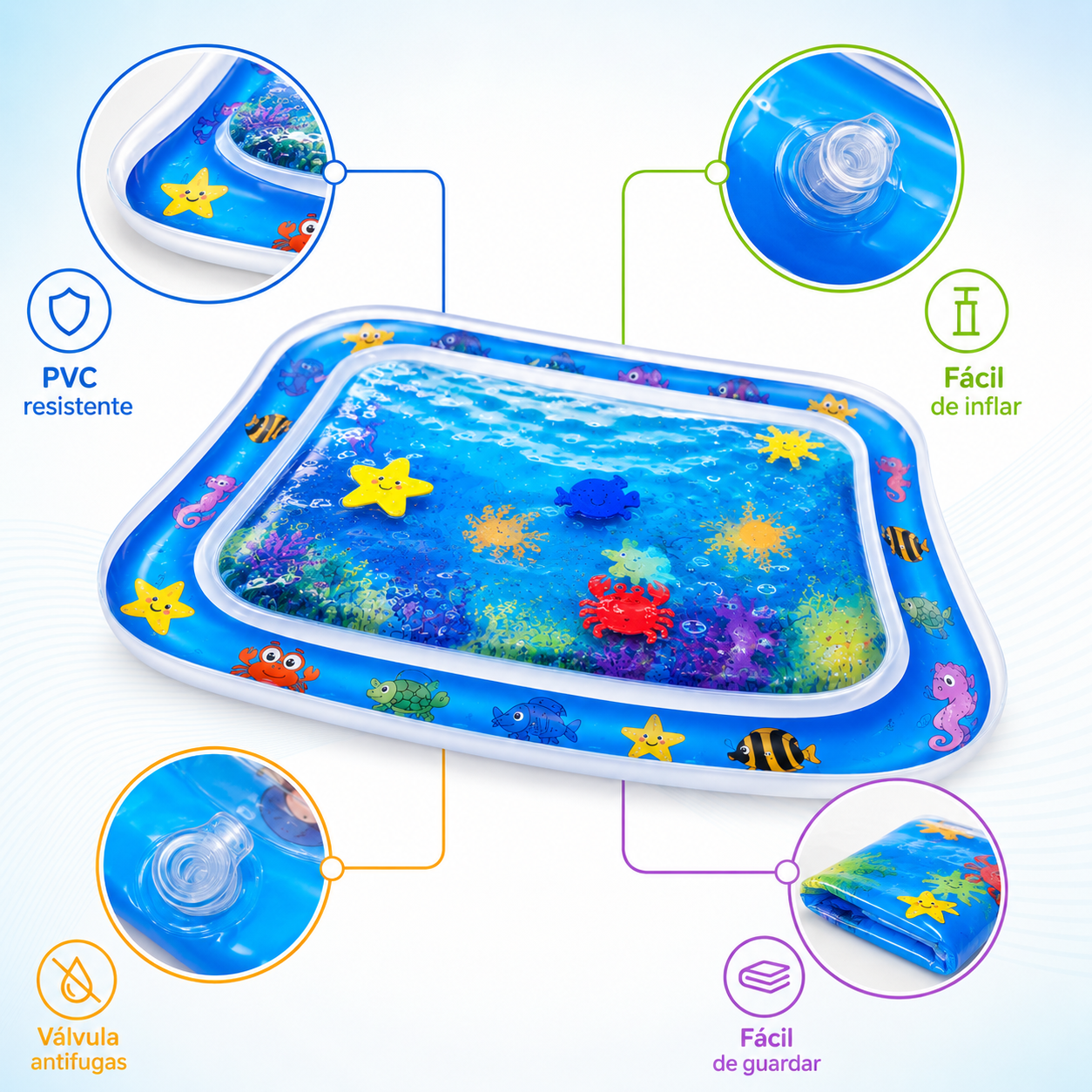 AquaPlay Baby™ - Alfombra Sensorial con Agua.
