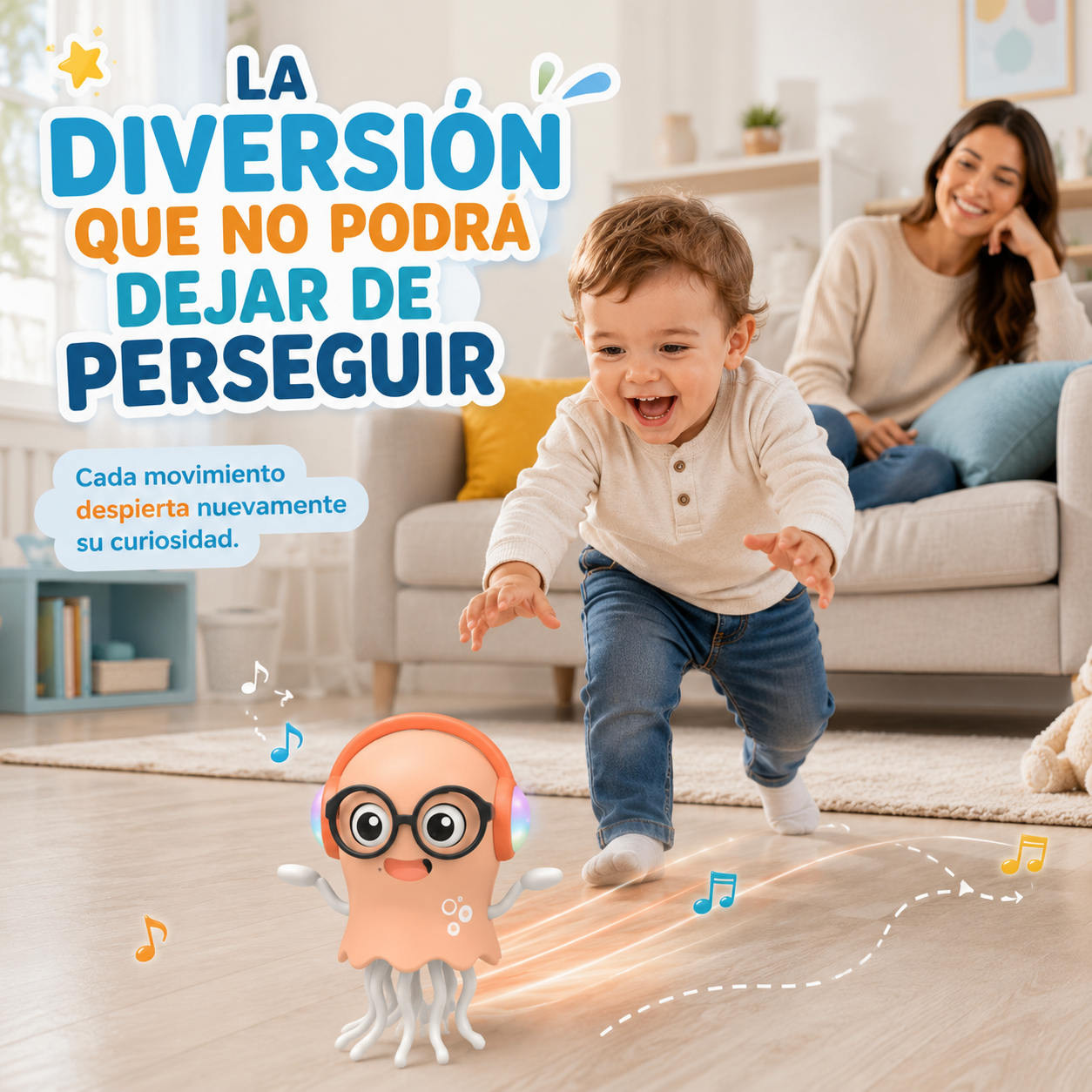 Pulpo Travieso™ Un compañero de juego lleno de diversión.