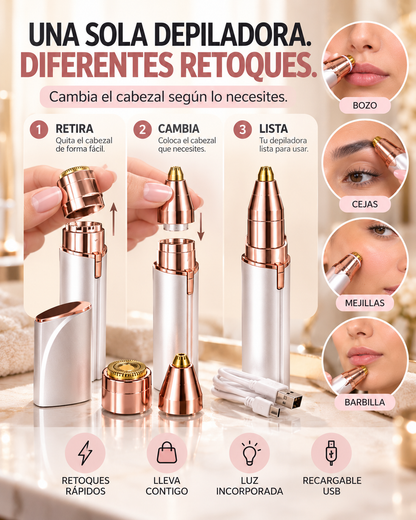 DEPILADOR FACIAL PORTATIL PREMIUM.
