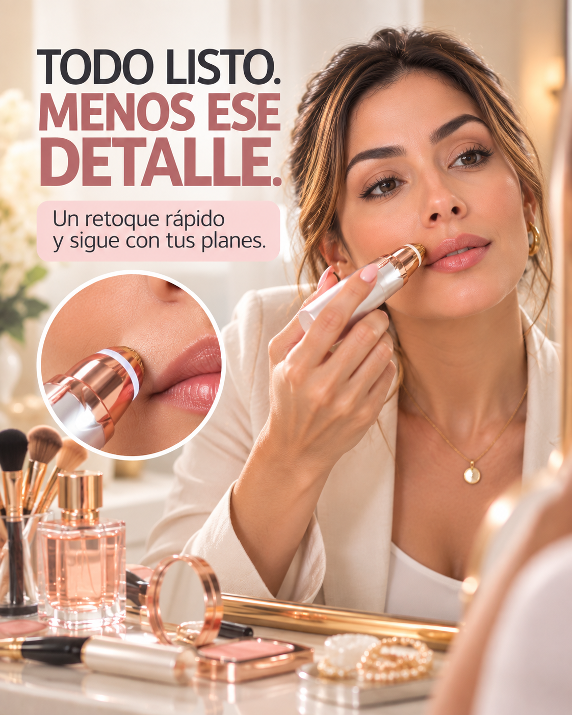 DEPILADOR FACIAL PORTATIL PREMIUM.