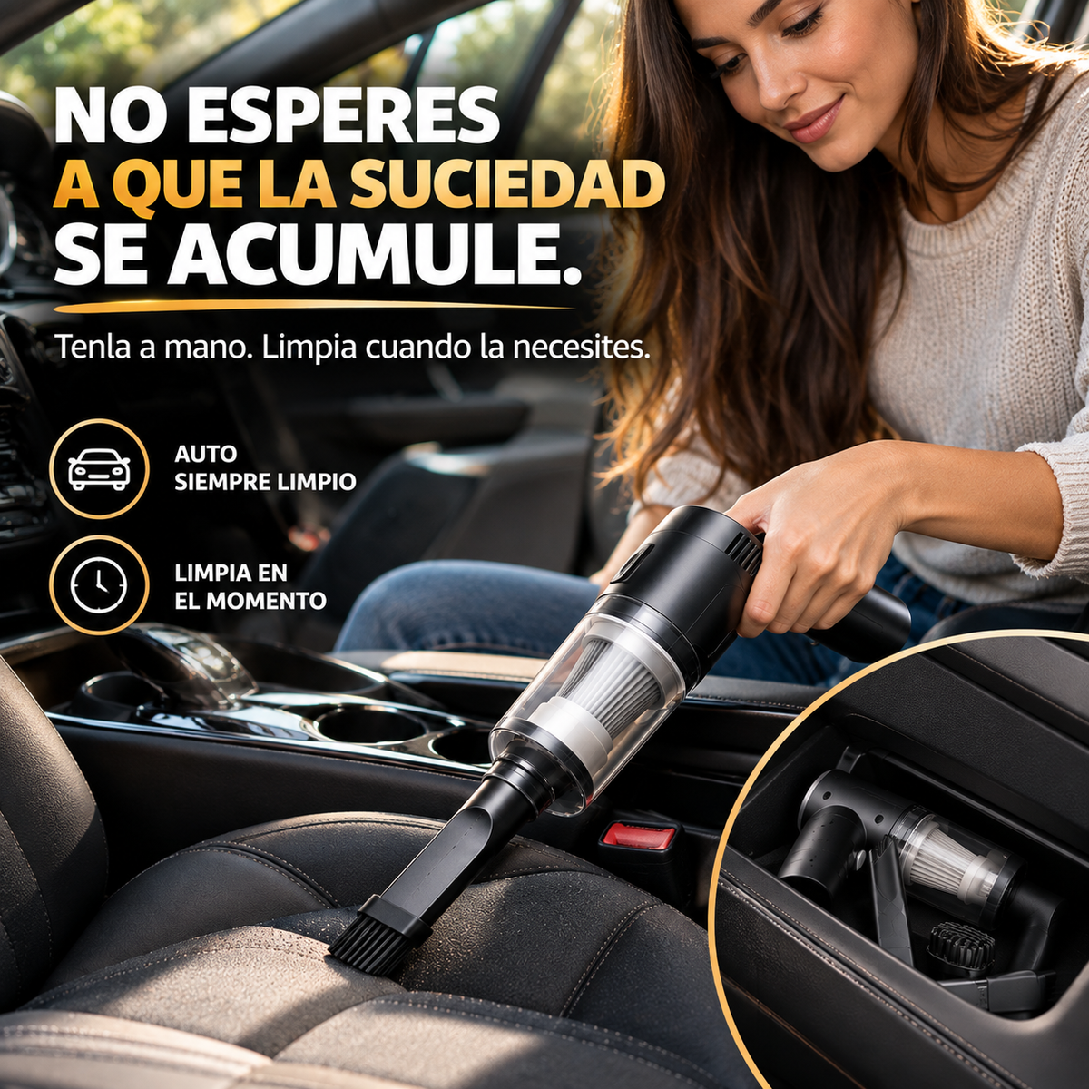 Aspiradora Portatil Para Auto.