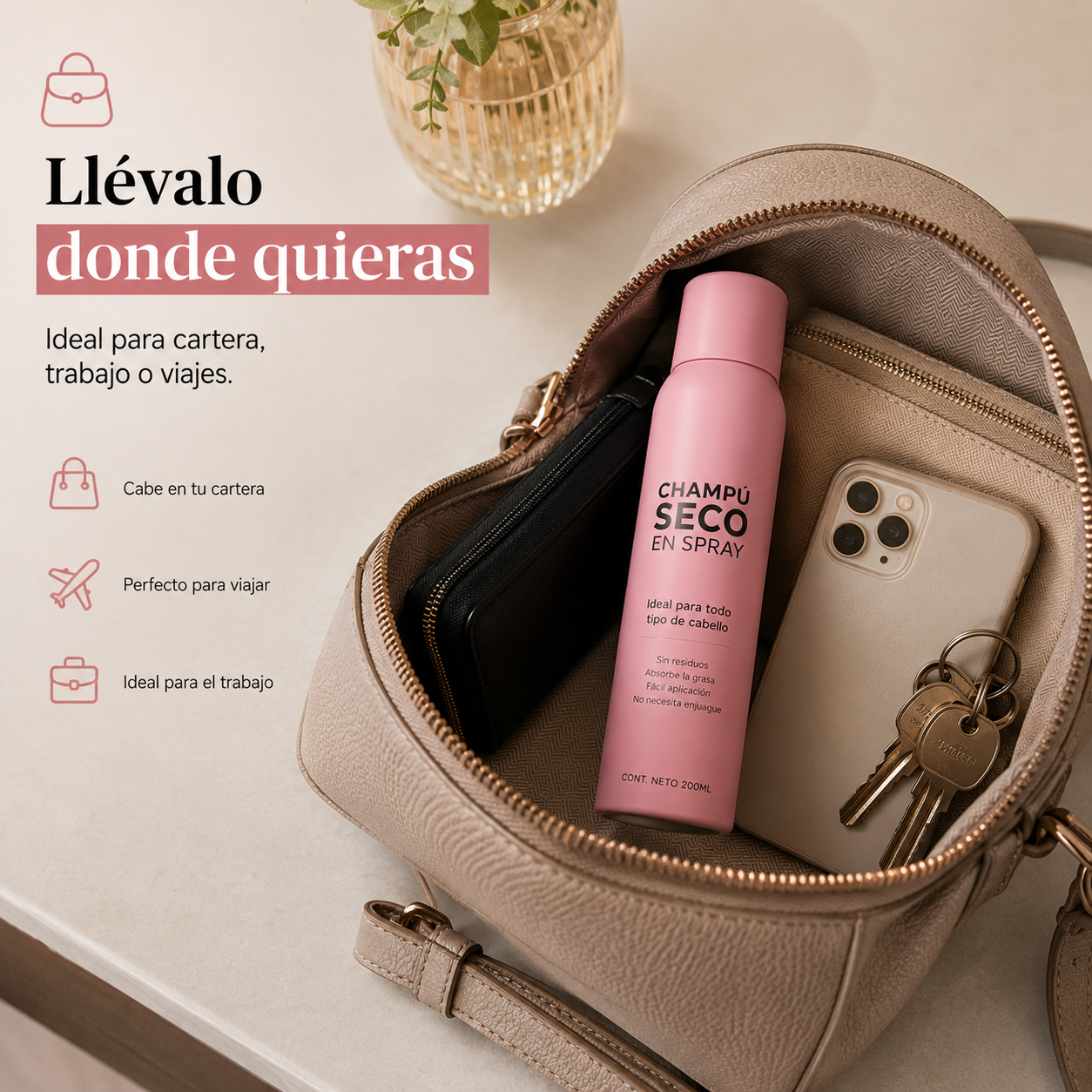 Shampoo Seco en Spray. Pack x 2