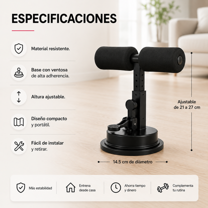 Soporte Abdominal Portátil con Ventosa de Alta Sujeción.