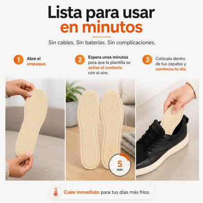 Plantillas Autocalentables para Pies Fríos.
