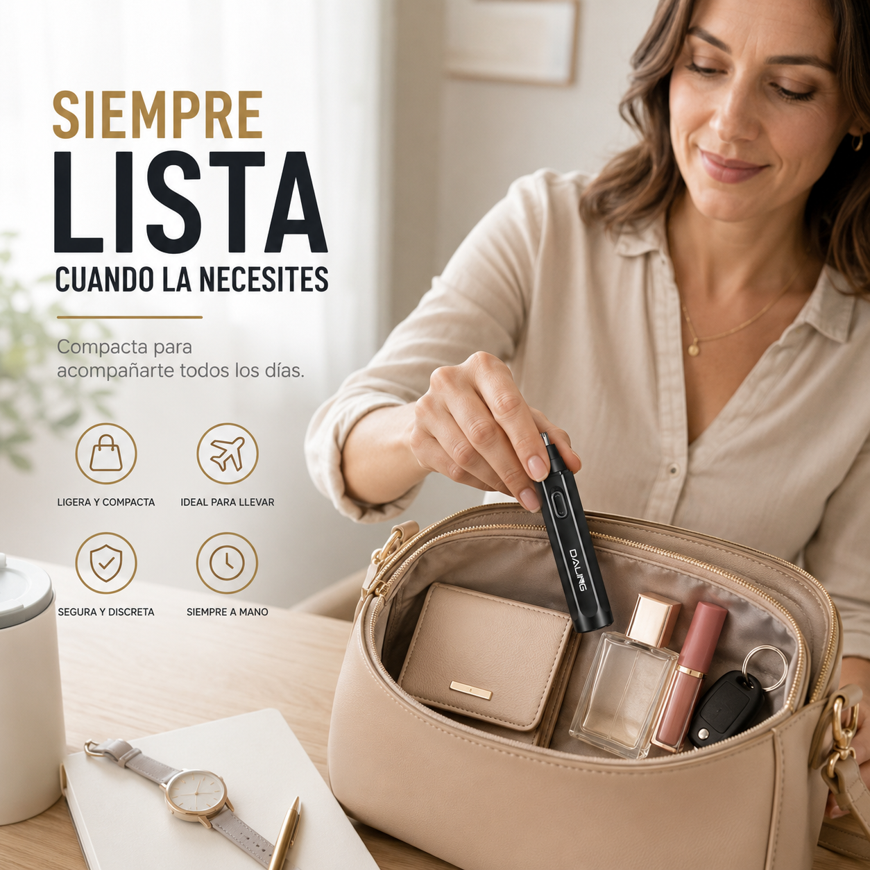Daling ™ - Depiladora Nariz Y Orejas Recargable.