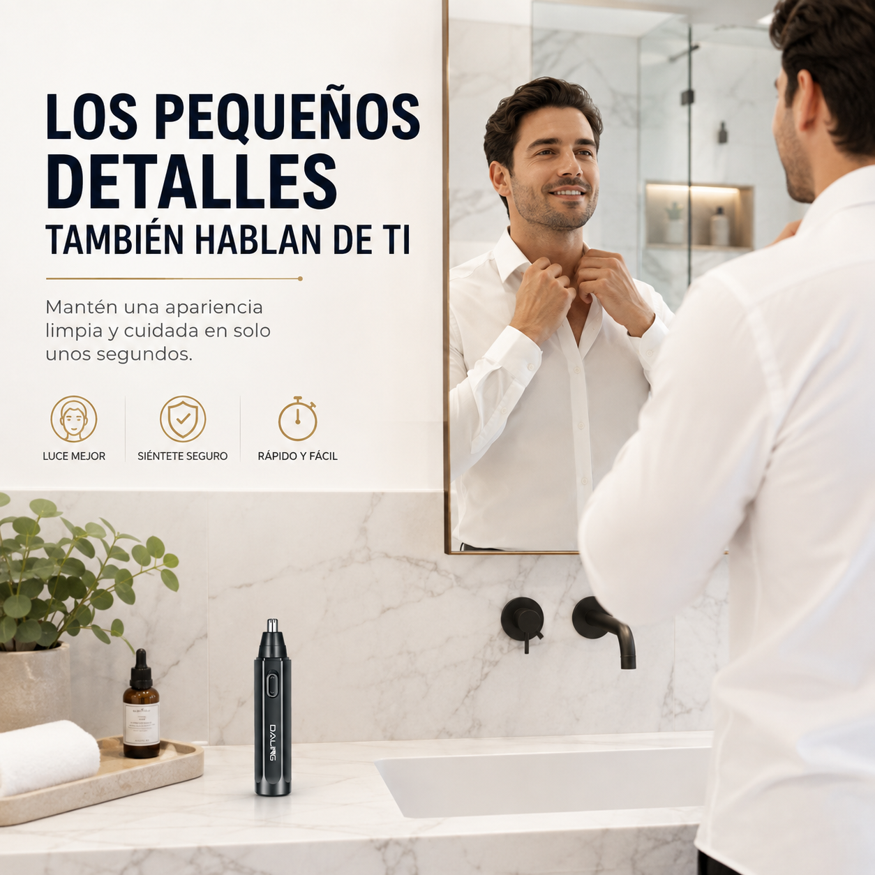 Daling ™ - Depiladora Nariz Y Orejas Recargable.