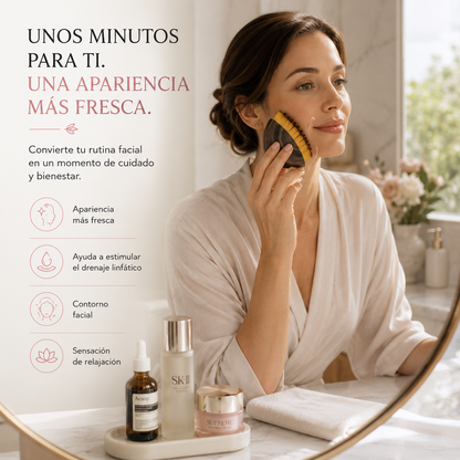 Cepillo drenaje linfático facial