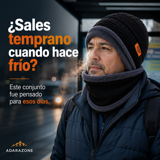 Conjunto Térmico 2 Piezas – Gorro y Cuello Afelpado.