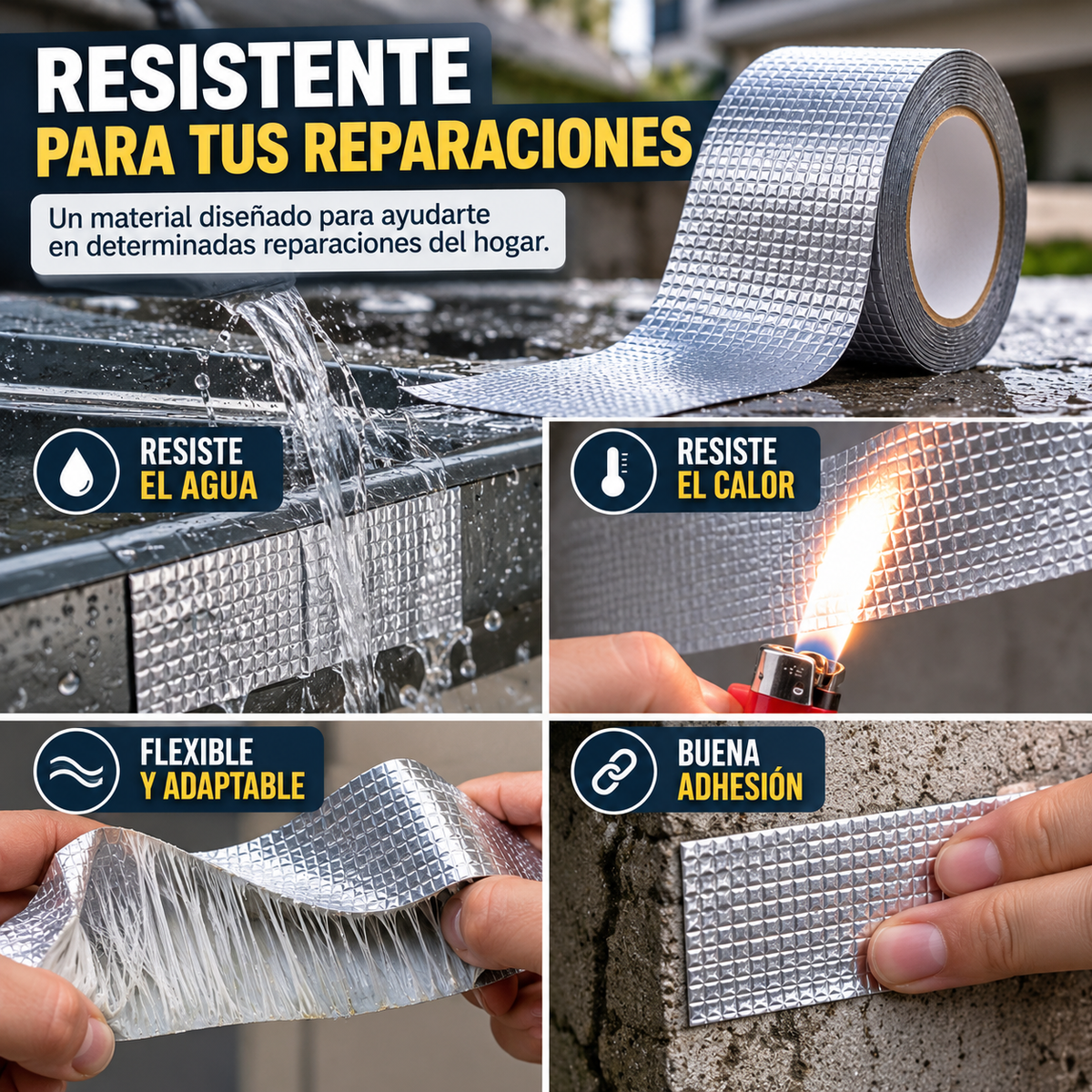 FixSeal™ Cinta Adhesiva Impermeable 5M