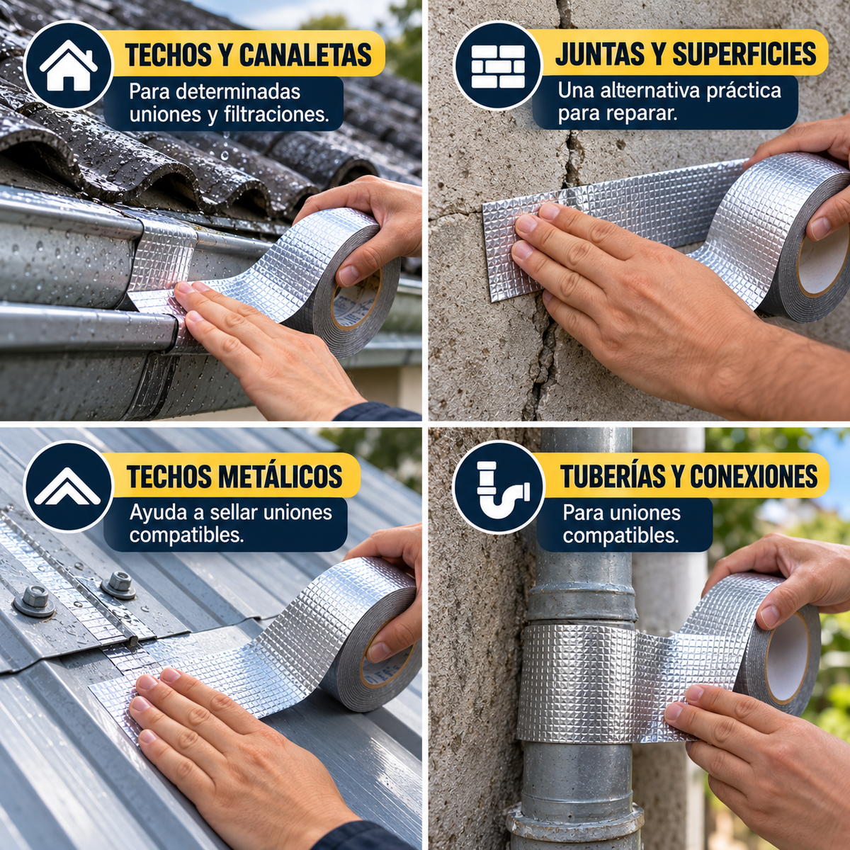 FixSeal™ Cinta Adhesiva Impermeable 5M