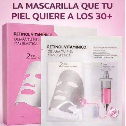 RejuveSkin Retinol Mask™ 10 UNIDADES - Dale a tu piel, un mejor aspecto en solo 10 minutos.