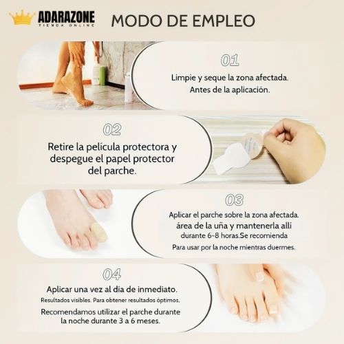 Parche Nocturno para Uñas Dañadas .