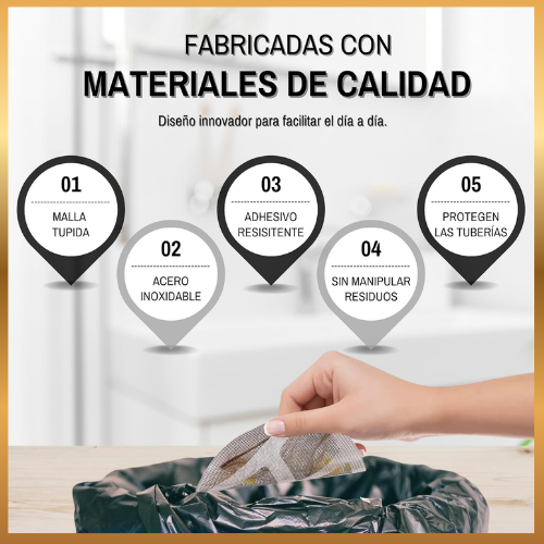 DrenaClean™ Sistema Protector de Drenaje x20 Unidades.