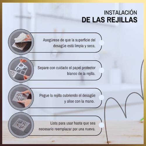 DrenaClean™ Sistema Protector de Drenaje x20 Unidades.