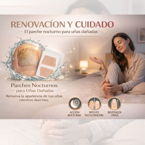 Parche Nocturno para Uñas Dañadas .