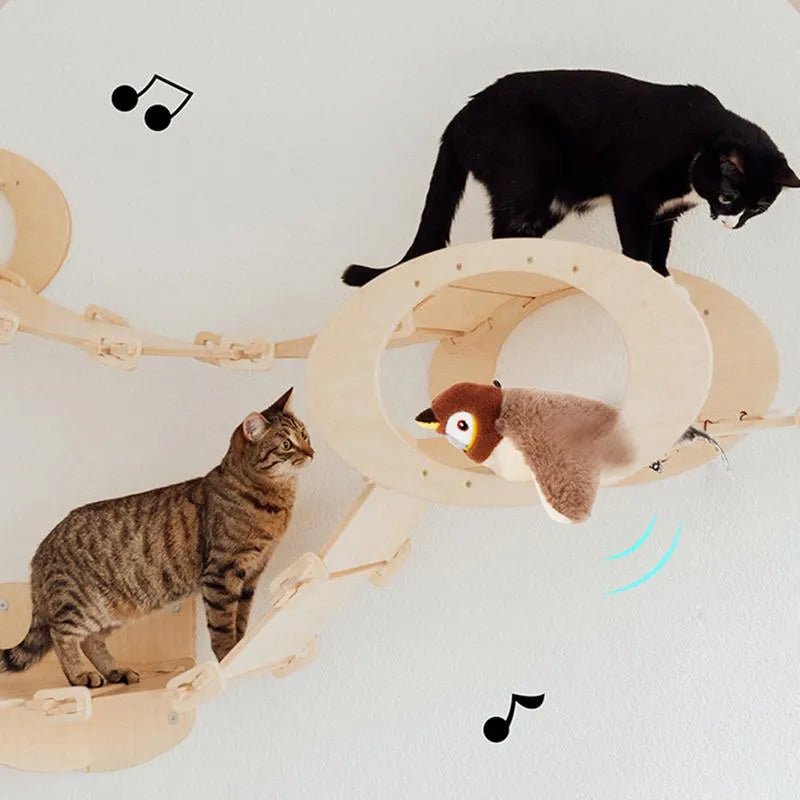 SparrowPlay™ – Gorrión Interactivo con Alas Vibrantes y Aroma a Catnip