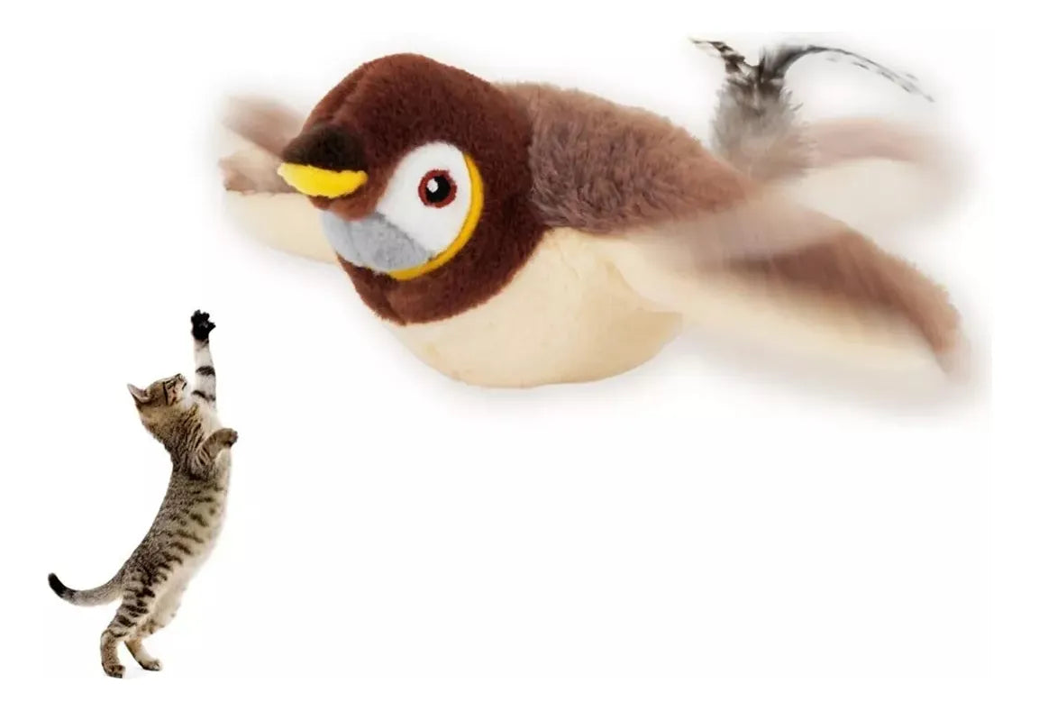 SparrowPlay™ – Gorrión Interactivo con Alas Vibrantes y Aroma a Catnip