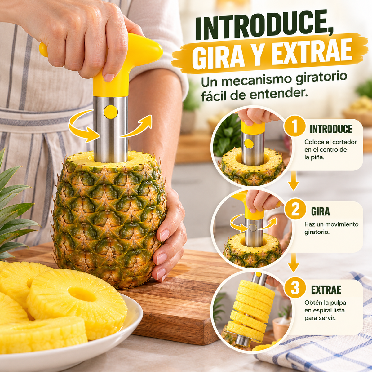 cortador de piña