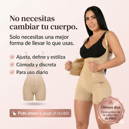 Silueta Pro™ Faja de alta compresión, discreta bajo la ropa.