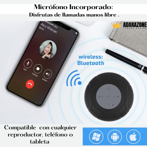 AquaSound™ – Parlante Bluetooth Impermeable.
