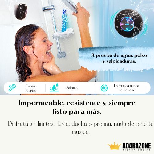 AquaSound™ – Parlante Bluetooth Impermeable.