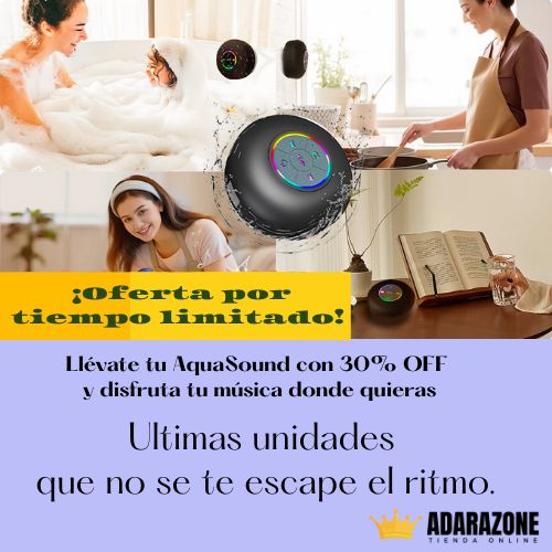 AquaSound™ – Parlante Bluetooth Impermeable.