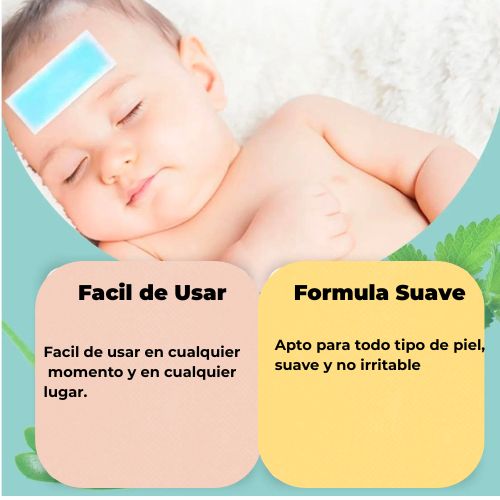 CoolBaby™ – Parches de Gel Frío para Fiebre en Bebés