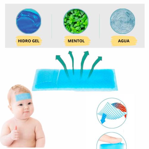 CoolBaby™ – Parches de Gel Frío para Fiebre en Bebés