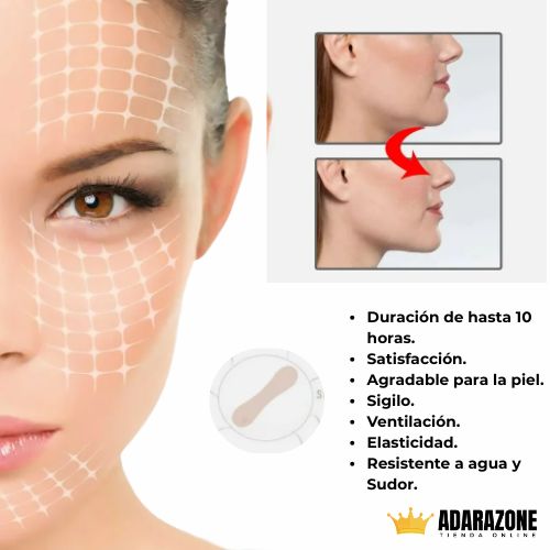 ContourLift Pro ™ Cintas Faciales Lifting Invisible – Pack x40 Unidades ✨