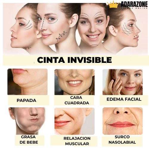 ContourLift Pro ™ Cintas Faciales Lifting Invisible – Pack x40 Unidades ✨