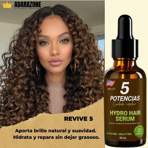 🌿 REVIVE 5 – Sérum Capilar 5 Potencias