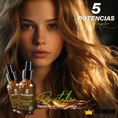 🌿 REVIVE 5 – Sérum Capilar 5 Potencias
