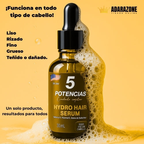 🌿 REVIVE 5 – Sérum Capilar 5 Potencias