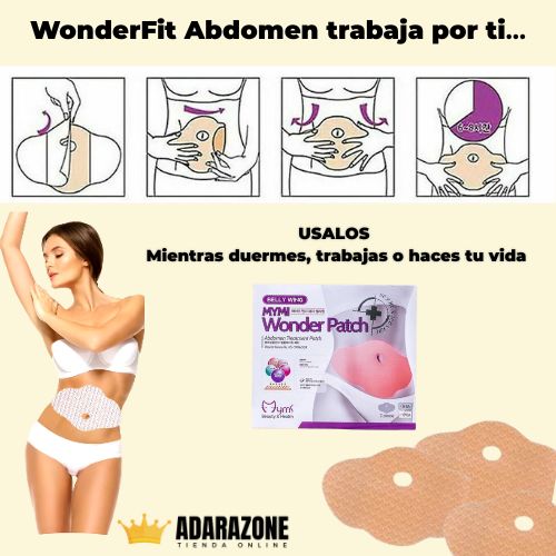 WonderFit Abdomen™  5  Parches Adelgazantes Naturales para Abdomen Plano.